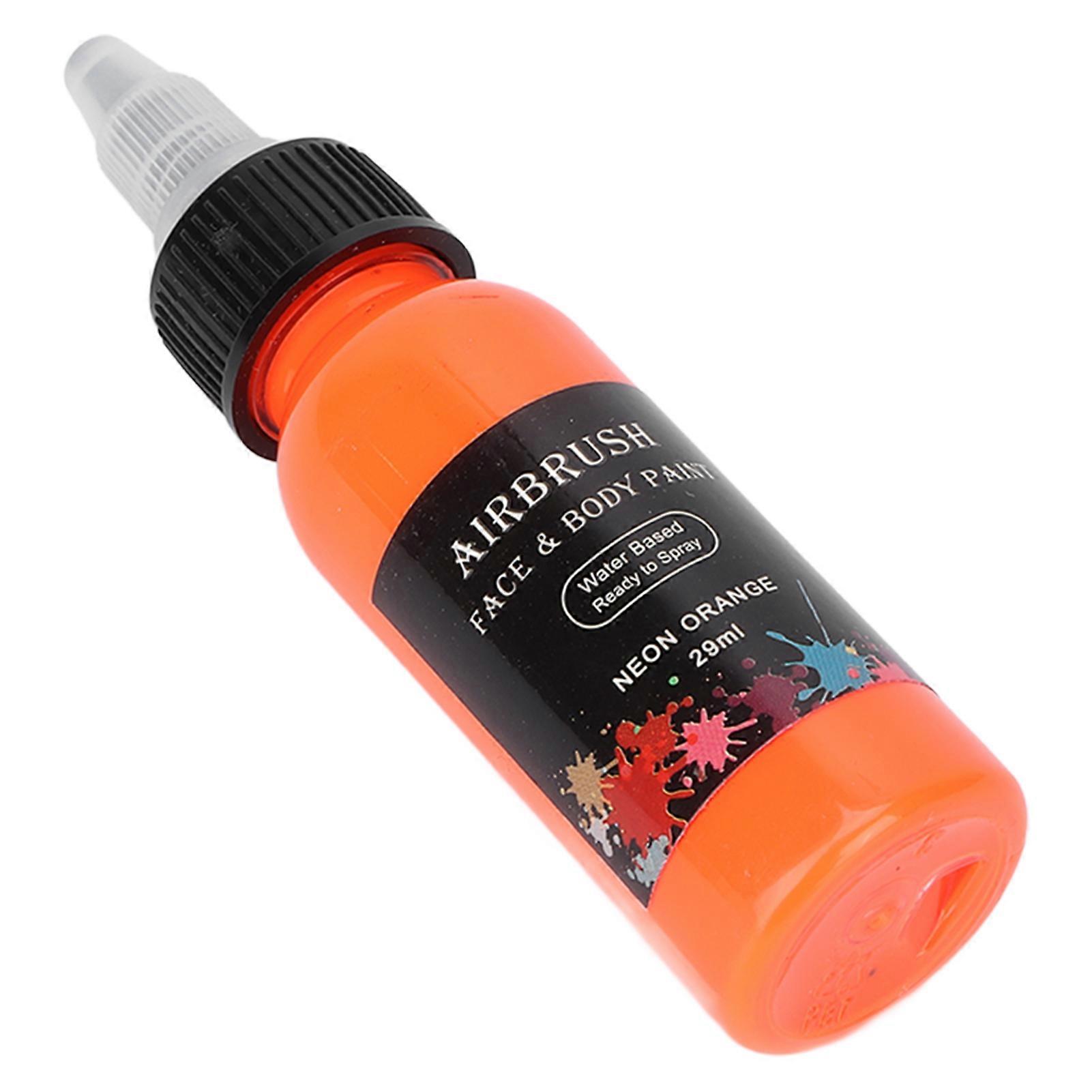 Face Paint Fluorescent Unisex DIY Makeup Halloween Cosplay Party Body Paint for Stage Performance 29mlFluorescent Orange