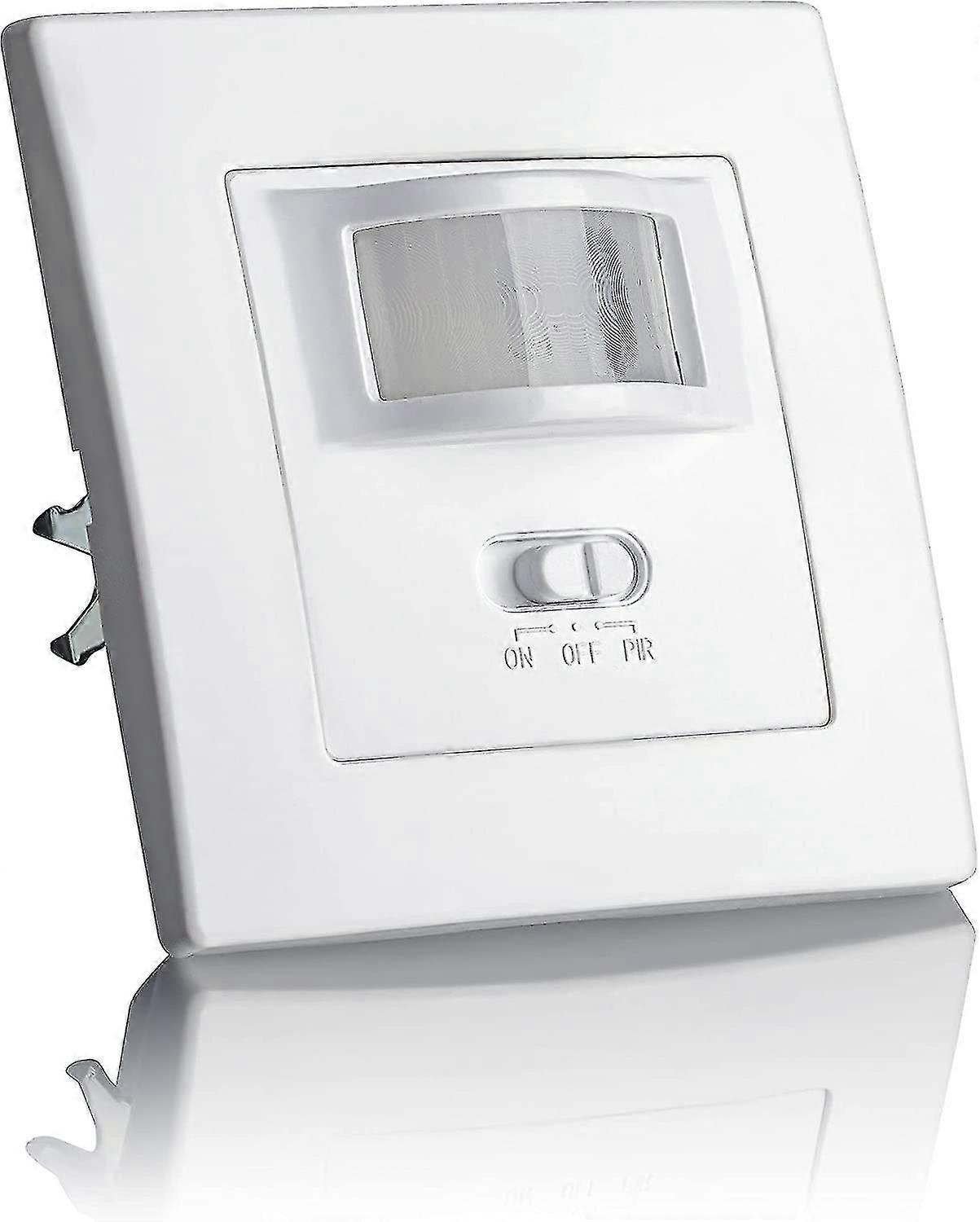 Indoor Motion Detector, Recessed Wall Mount, Adapted Led, Infrared Sensor, Programmable, Range 9m/160, 3 Wires