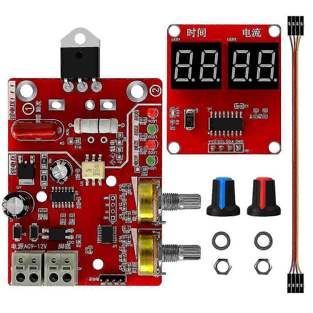 Spot Welder Control Board Adjustable 40a Digital Display Diy Controller Board