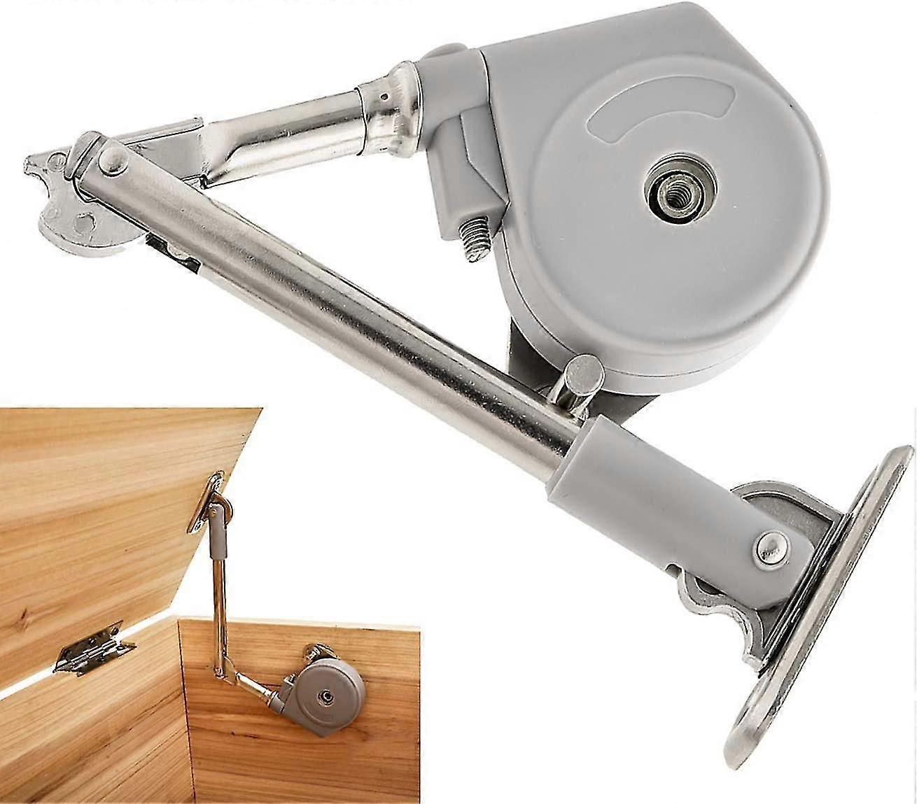 Lid Stay 105 Degree Open With Soft Close Easy Install Folding Lid Stay Hinge Keep The Lid Open Without Smashing Fingers Perfect For Toy Box/drawer/win