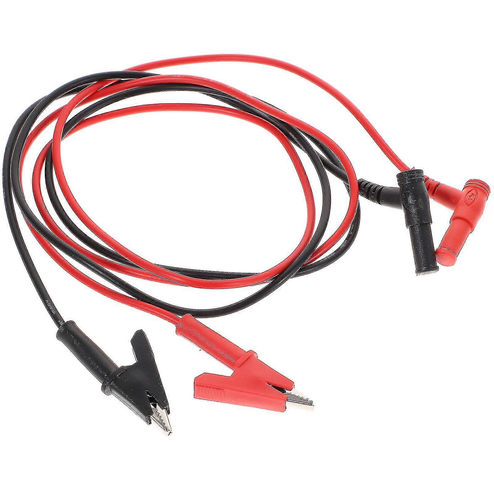 1 Pair Multimeter Alligator Clips Test Cable Multimeter Testing Probe For Car