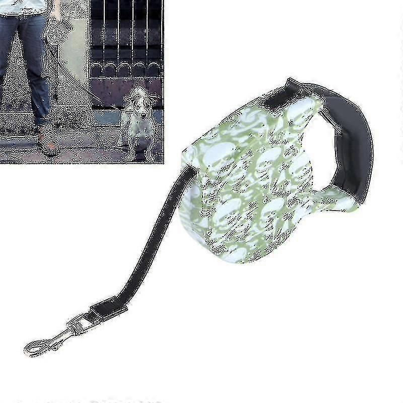 5m Skull Pattern Flexible Retractable Dog / Cat Leash For Daily Walking