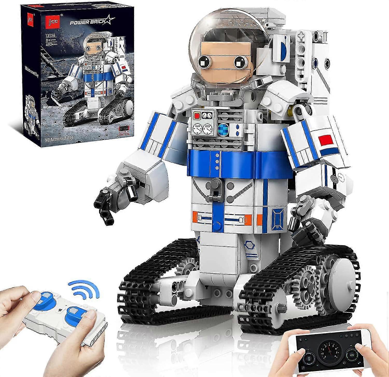 Robot Building Toys , Robot Sets  Remote Control Electric Robot Children's Educational Assembled Building Block Toys