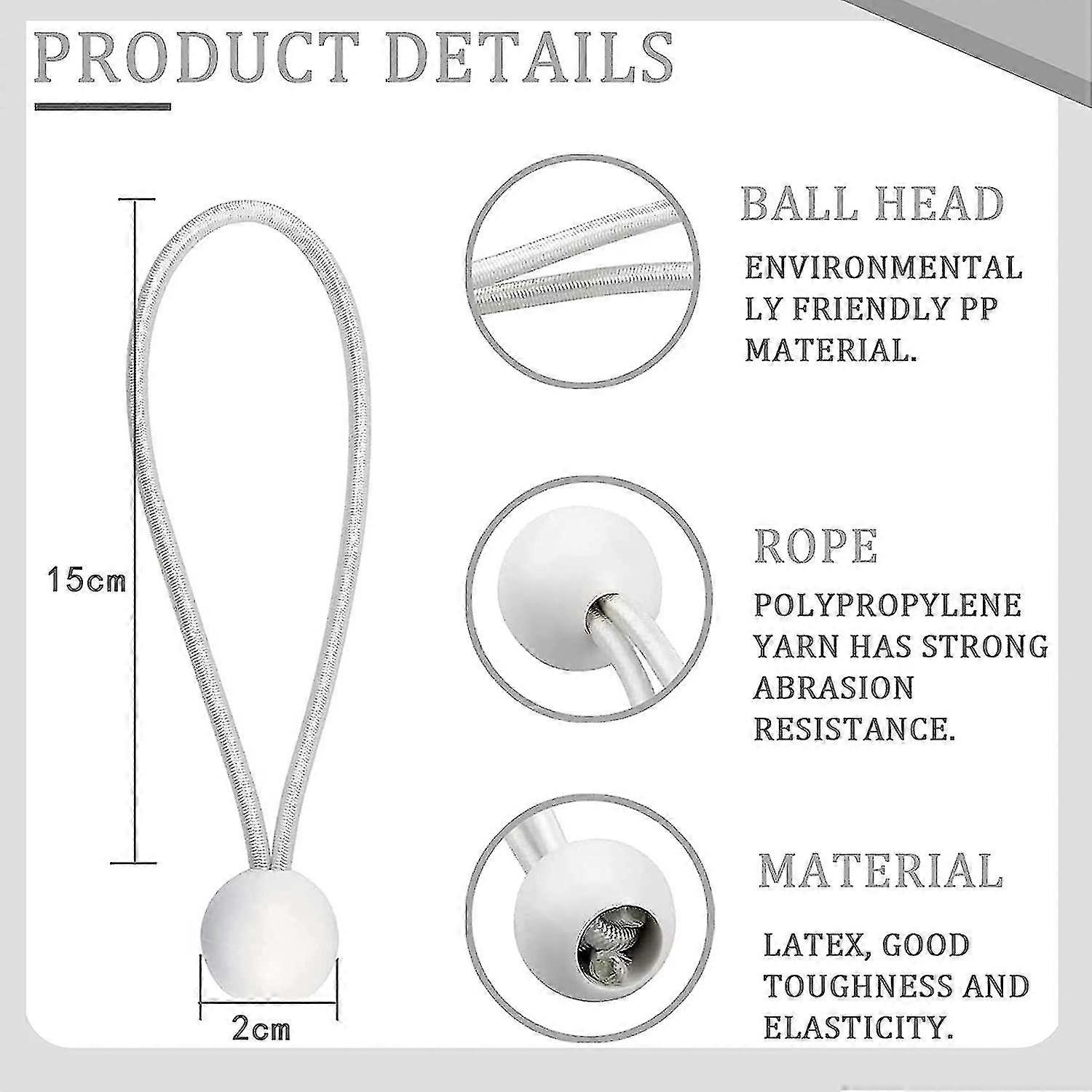 Set Of 75 Long Loop Tensioners For Marquees, Tents, Banners And Tarpaulins