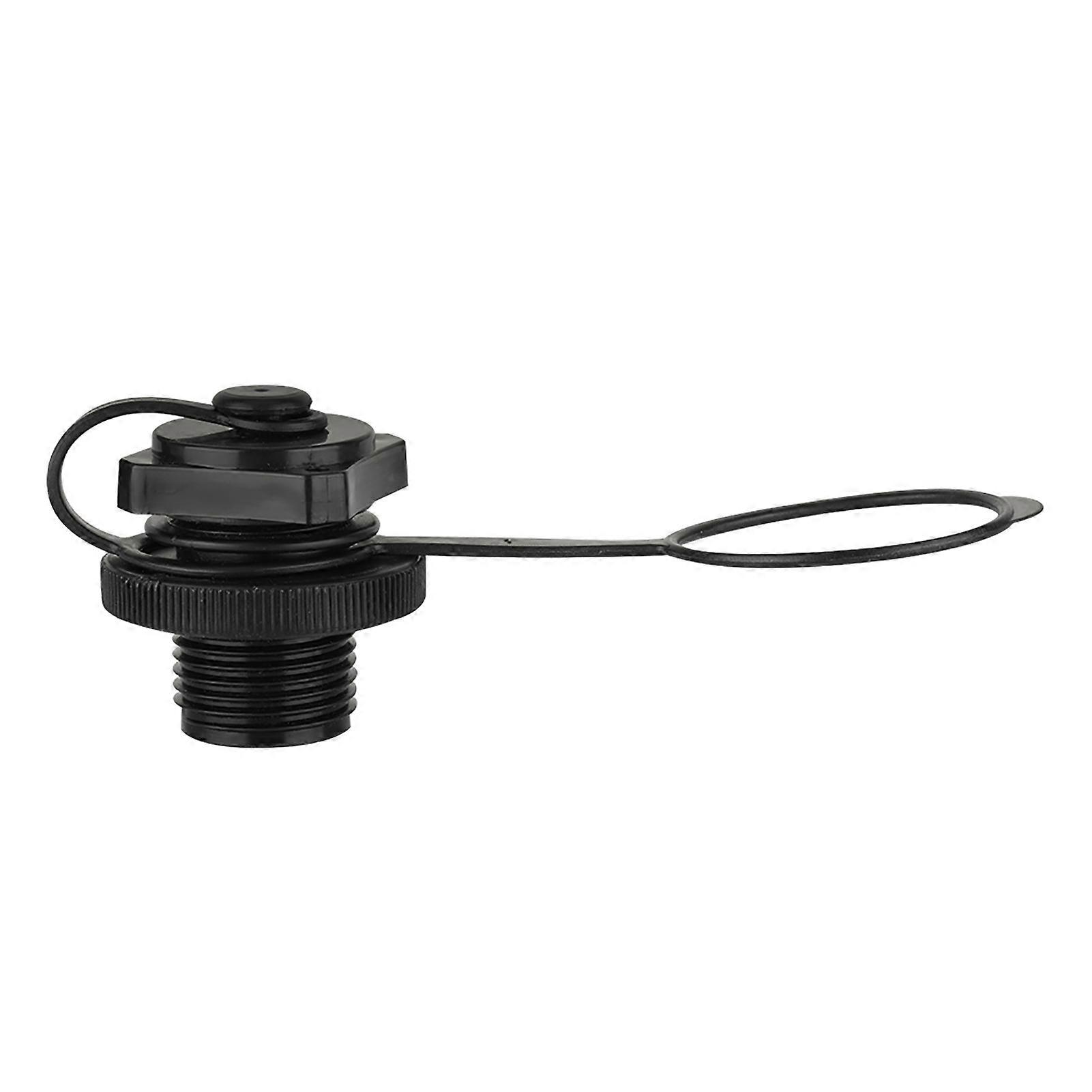 22.9mm Plastic Inflatable Boat Replacement Air Valve Outer Diameter Black