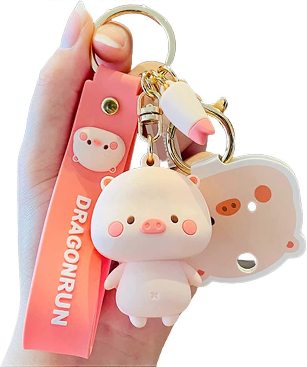 Molang keychain with heart ❤️ kawaii bag charm