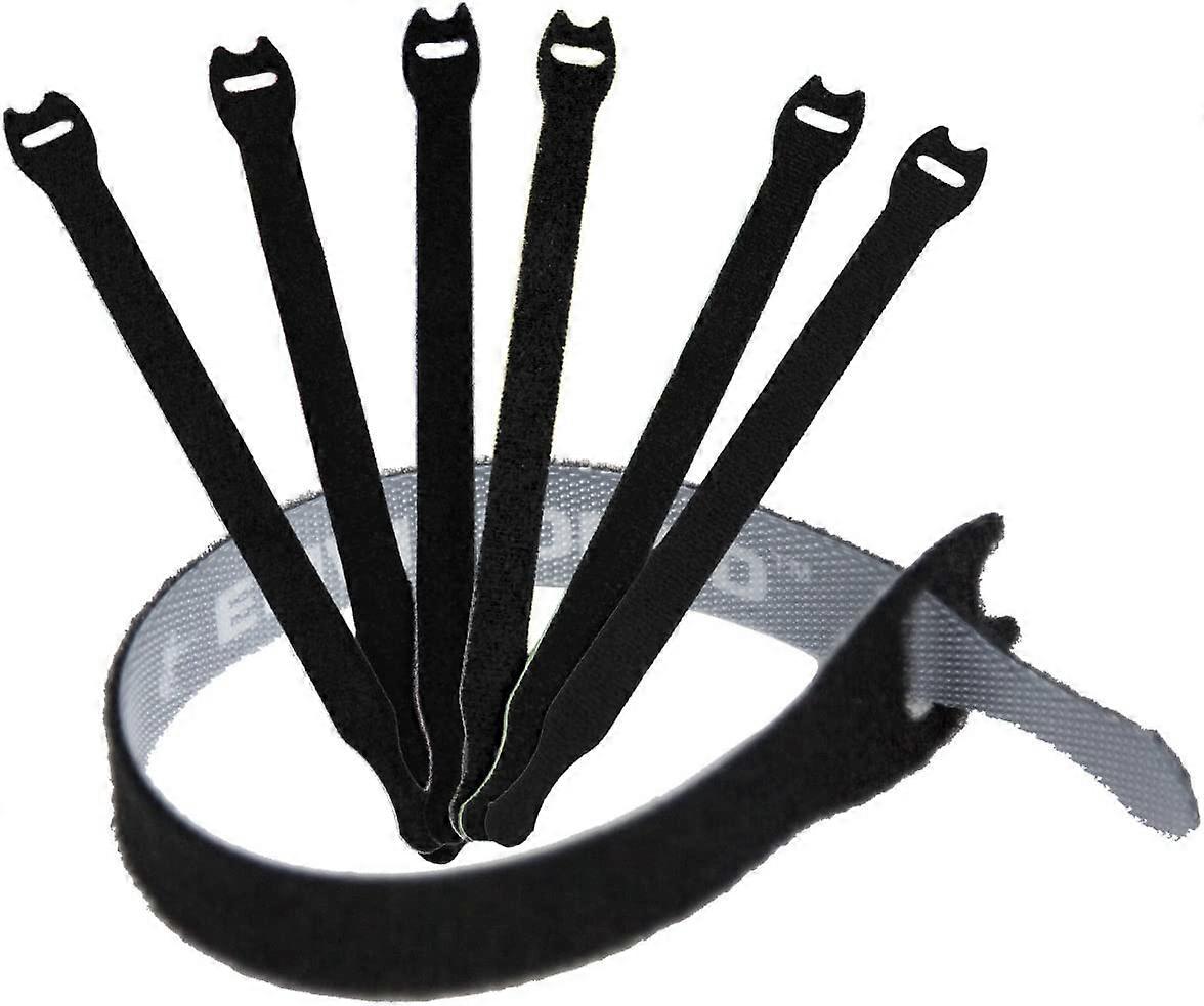 Reusable Cable Ties 1/2" x 4" for Cable Management and Organizing Cords - 30 Pack (Black)