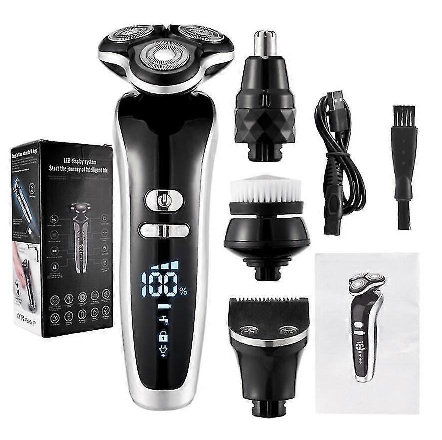 3-in-1-Elektrorasierer-Set mit USB-Ladefunktion für Männer