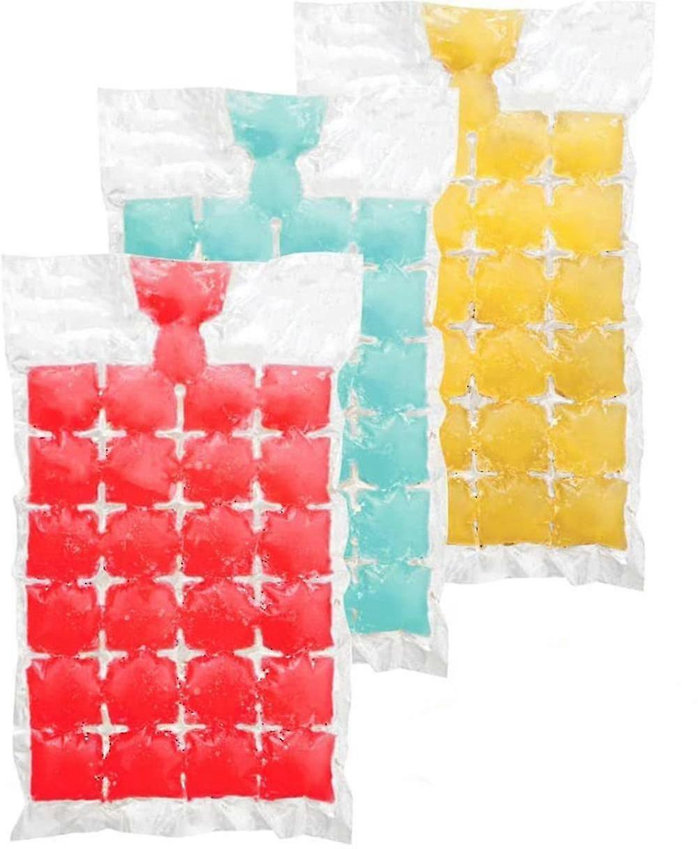 100 Pcs Ice Cube Bags,easy Release Ice Cube Mold Trays,cold Ice Pack Cooler Bag