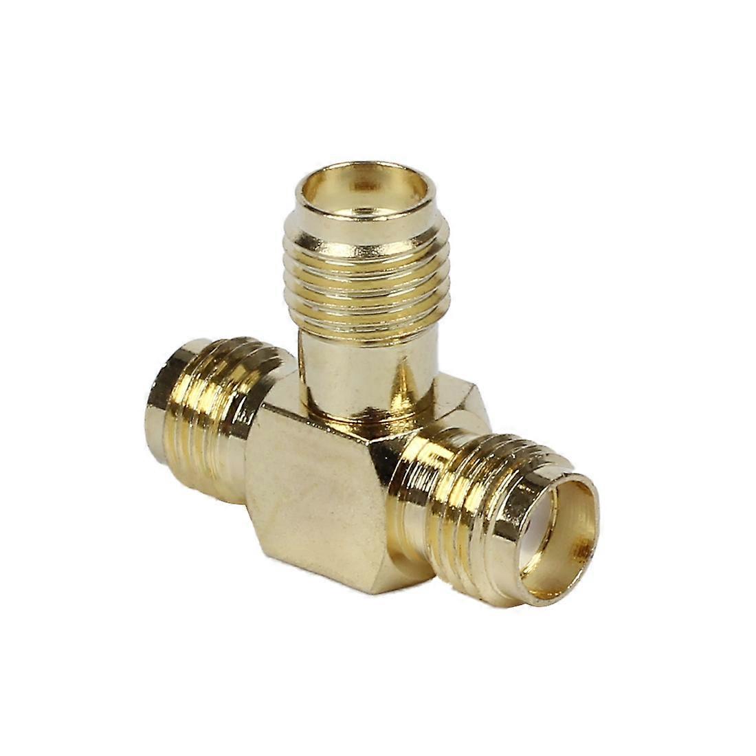 SMA Female to Two SMA Female Triple RF Adapter connector 3 way Splitter