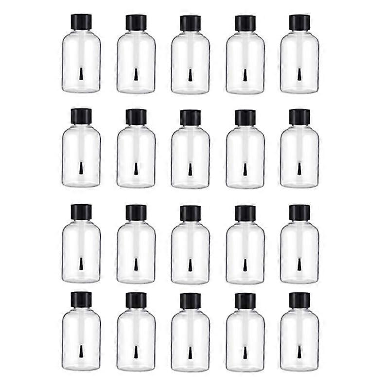 24 Pcs Plastic Empty Glue Bottles with Brushes 1.7 Oz Art Empty Paint Bottles Glue Toddlers Kids Art Crafts Supplies
