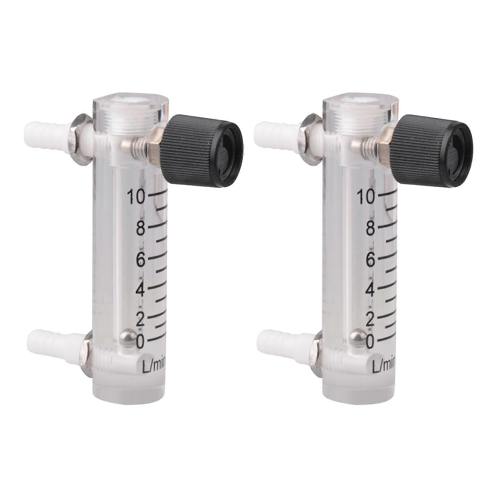 2 x LZQ-3 0-10 LPM Flowmeter Gas Acrylic Flowmeter Measurement Tools