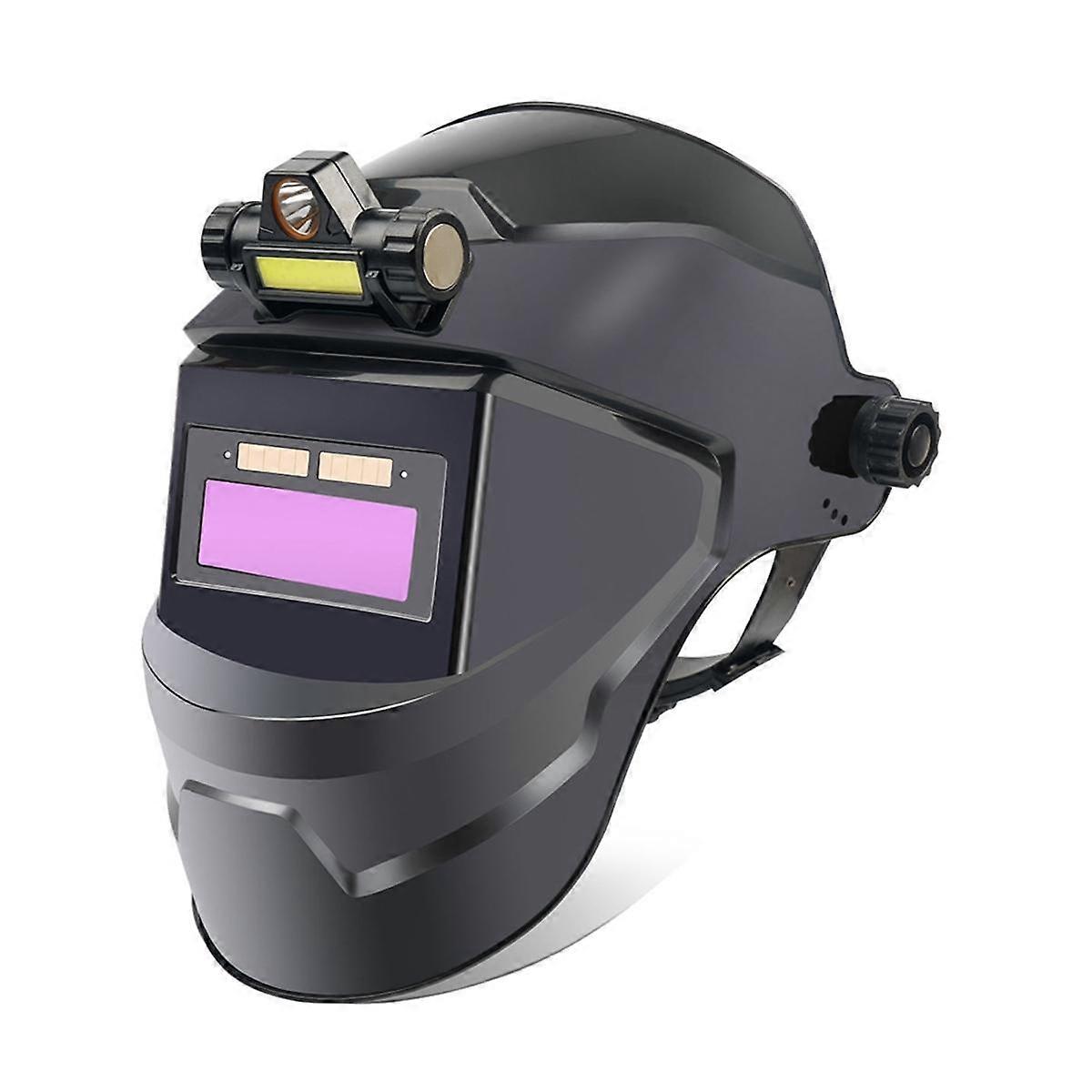 Welding Masks Automatic Variable Light Adjustment View Auto Darkening Welding Facemask for Arc Welding Grinding Cutting