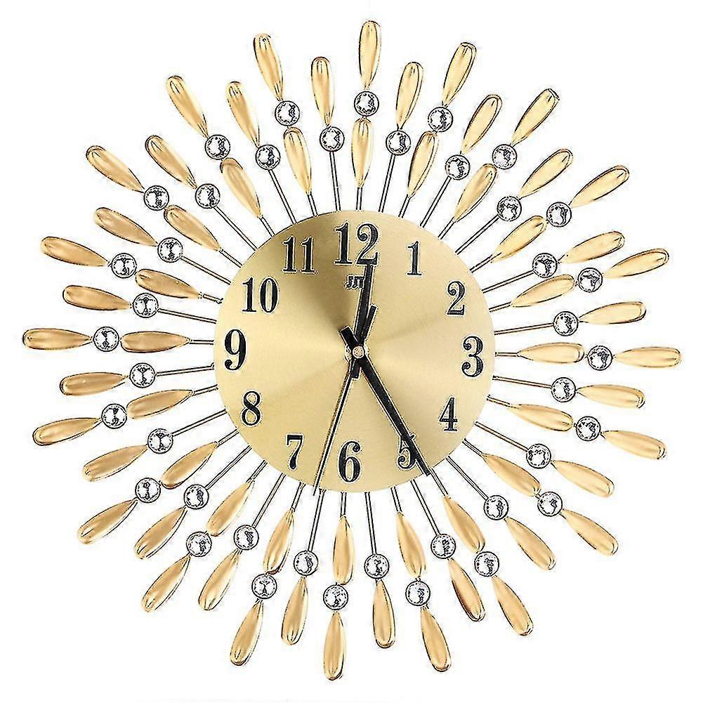 3d Large Crystal Sun Modern Wall Clock