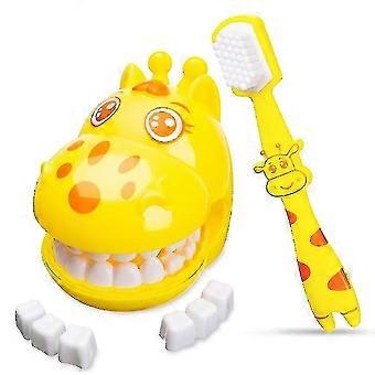 Onderwijs Poetsspeelgoed. Kinderen Role Play Speelgoed Leuke Giraffe Early Education Cartoon Tand Poetsen Speelgoed Model Onderwijzen Kinderen Poetsen Model