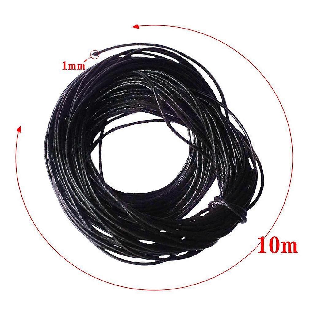 3x 10M 1mm Waxed Wax Cord String Linen Thread Wire DIY