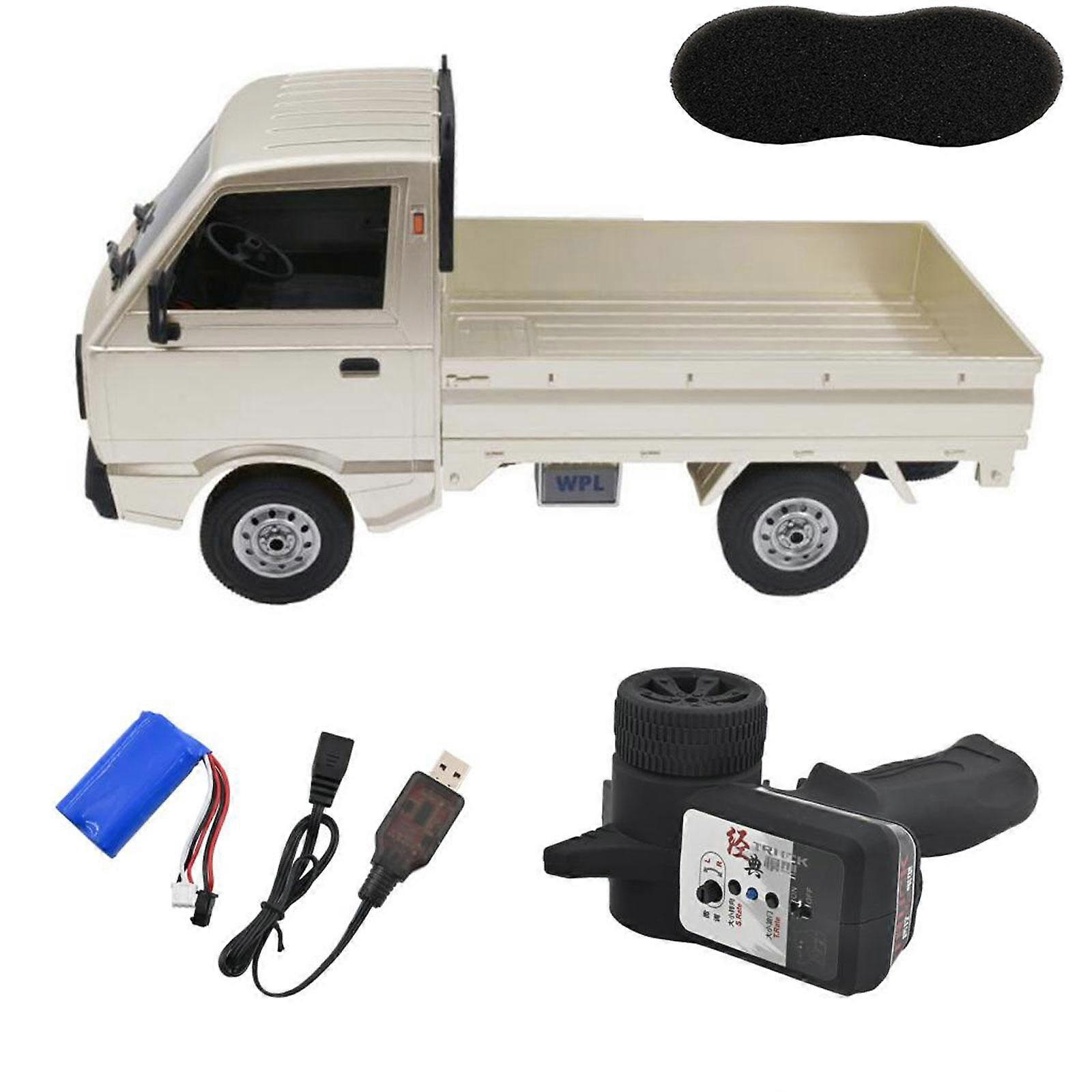 WPL D12 1/10 4WD RC מכונית צעצוע סימולציה משאית מוברש 260 זוחל מנוע