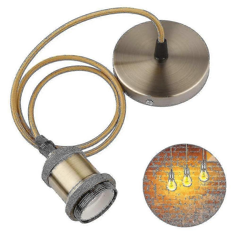 Metal Pendant Light Fitting, E27 Lamp Holder For Ceiling Pendant Light