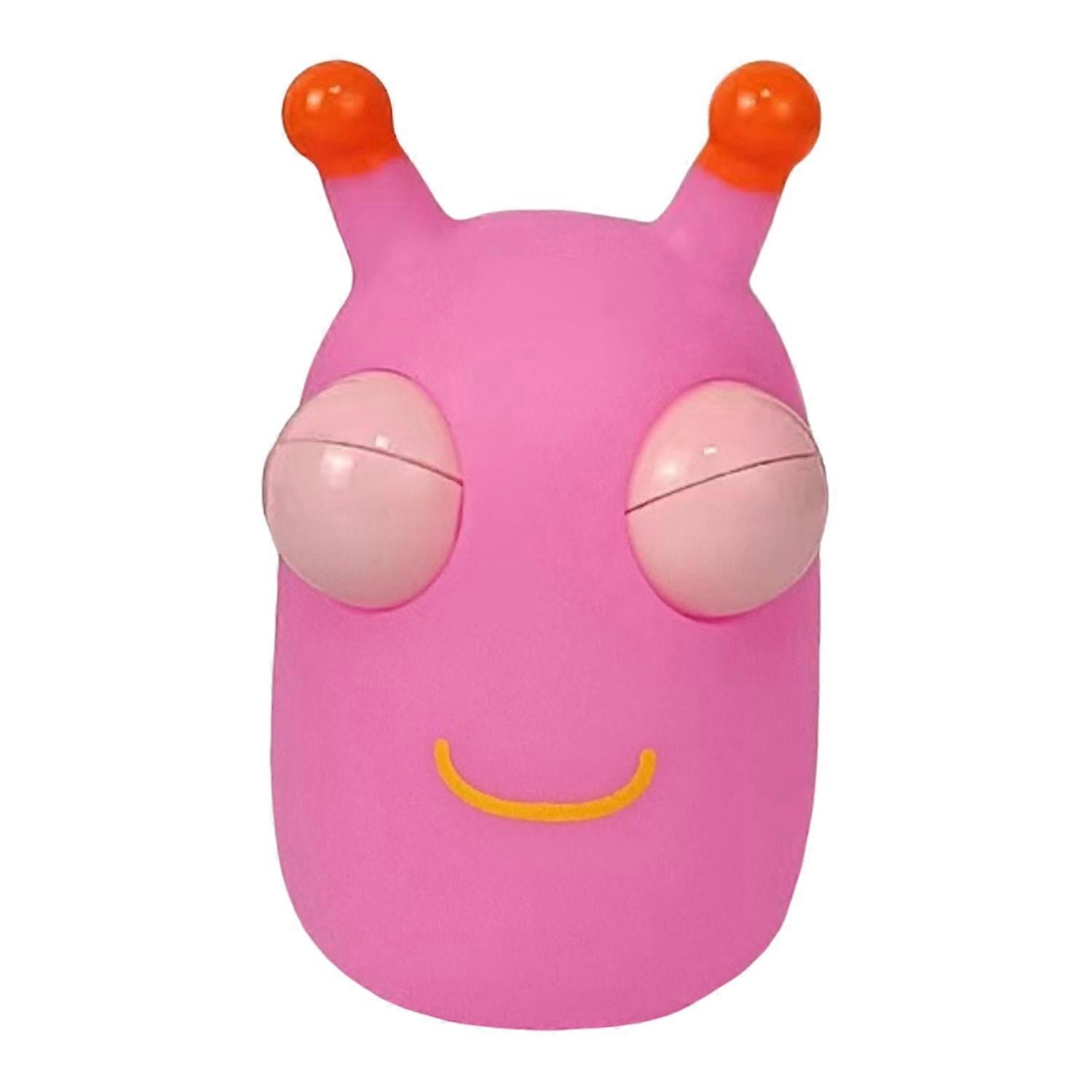 Popping Eye Cabbage Worm Toy Anxiety Stress Relief Colorful Caterpillar Squeeze Pinch Sensory Toy