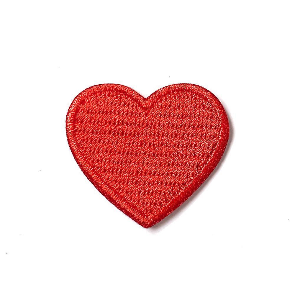 10pcs Red Heart Patches (3*2.8cm), Iron/Sew Heart Patches, DIY Appliques for Jackets, Hats, Backpacks, Jeans