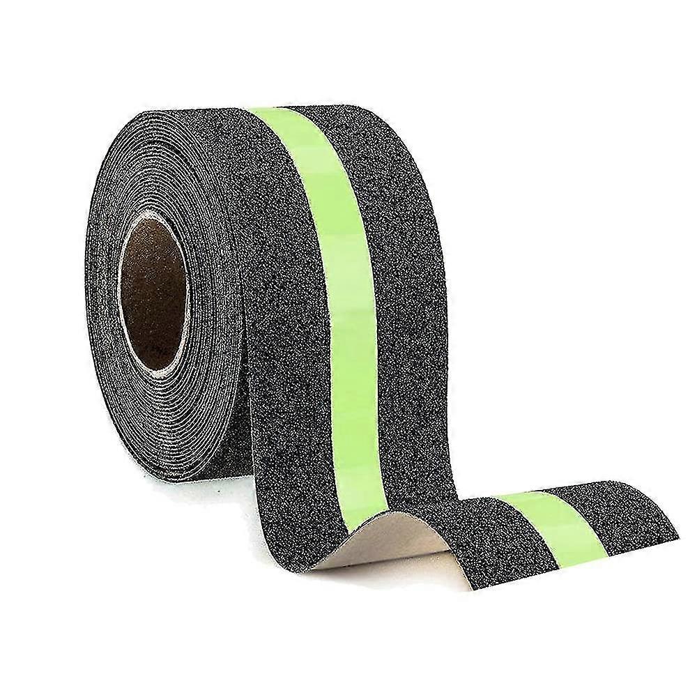 Anti Slip Tape, 2 Inchx16.5ft Safety Adhesive Grip Treads With Glow In The Dark Strip Non Slip Strips For Stair