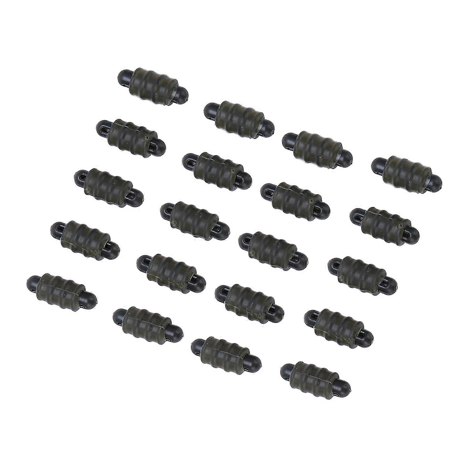 Carp Fishing Method Connectors Threaded Outside Stop Beads Feeder Accessories - 20pcs