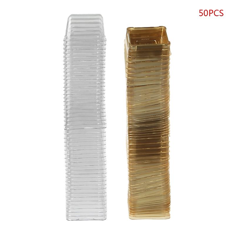 50g Square Moon Cake Trays Mooncake Packaging Box Container Holder 50 Sets