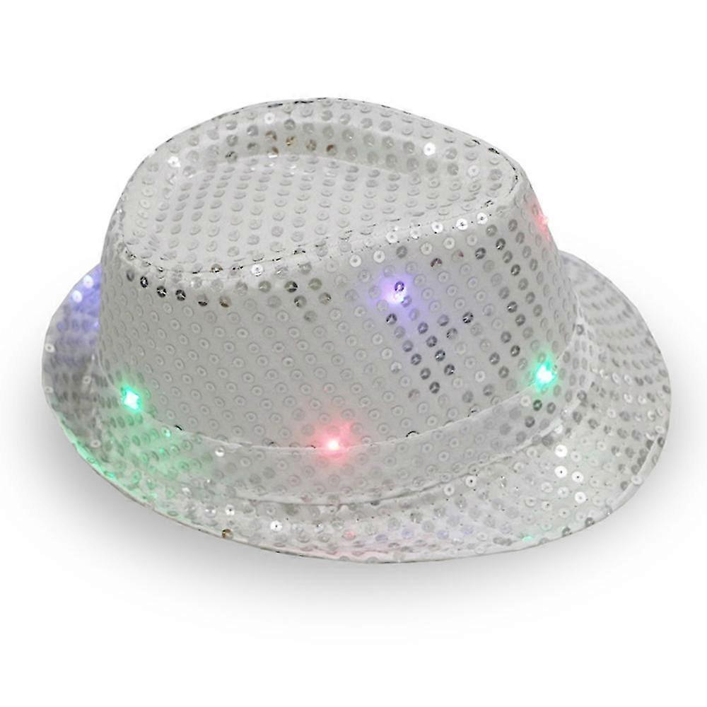 Unisex Brilliant Glitter Sequin Jazz Cap Dance Show Party Sequins Hat Birthday Party
