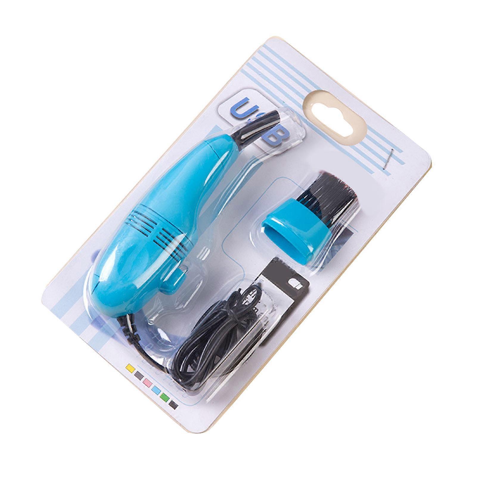 Aspirateur clavier USB, puissant et léger, pour ordinateur portable, bleu