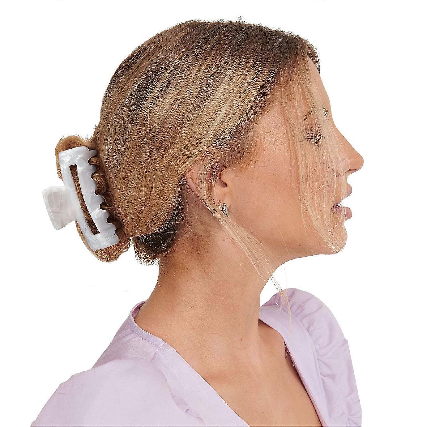 Große Klauen-Haarspangen Schildpatt Design – 2 Stück, 9,5 Cm, Für Dickes & Dünnes Haar, Französisches Styling