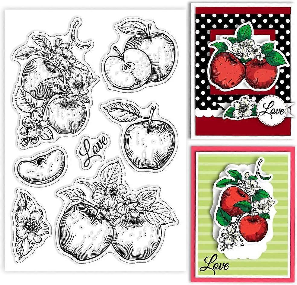 1Sheet Custom Summer Theme PVC Plastic Clear Stamps Word 160x110mm