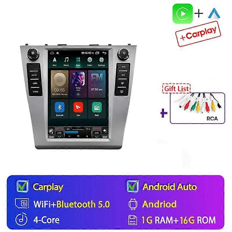 Android 13 9.7inch Vertical Screen Stereo For Toyota Camry 2006 2007 2008-2011 Multimedia Player 2Din Navigation Stetreo Speaker