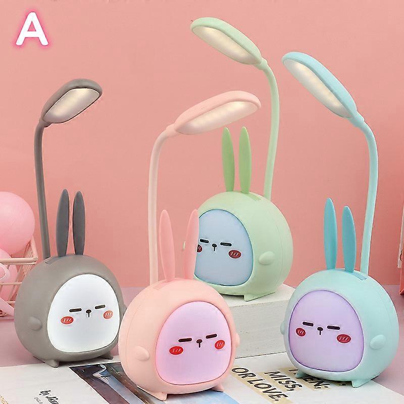 Cartoon Desk Lamp Eye Protection Reading Lamp Energy Saving USB Charger Children Table Lamp Gift