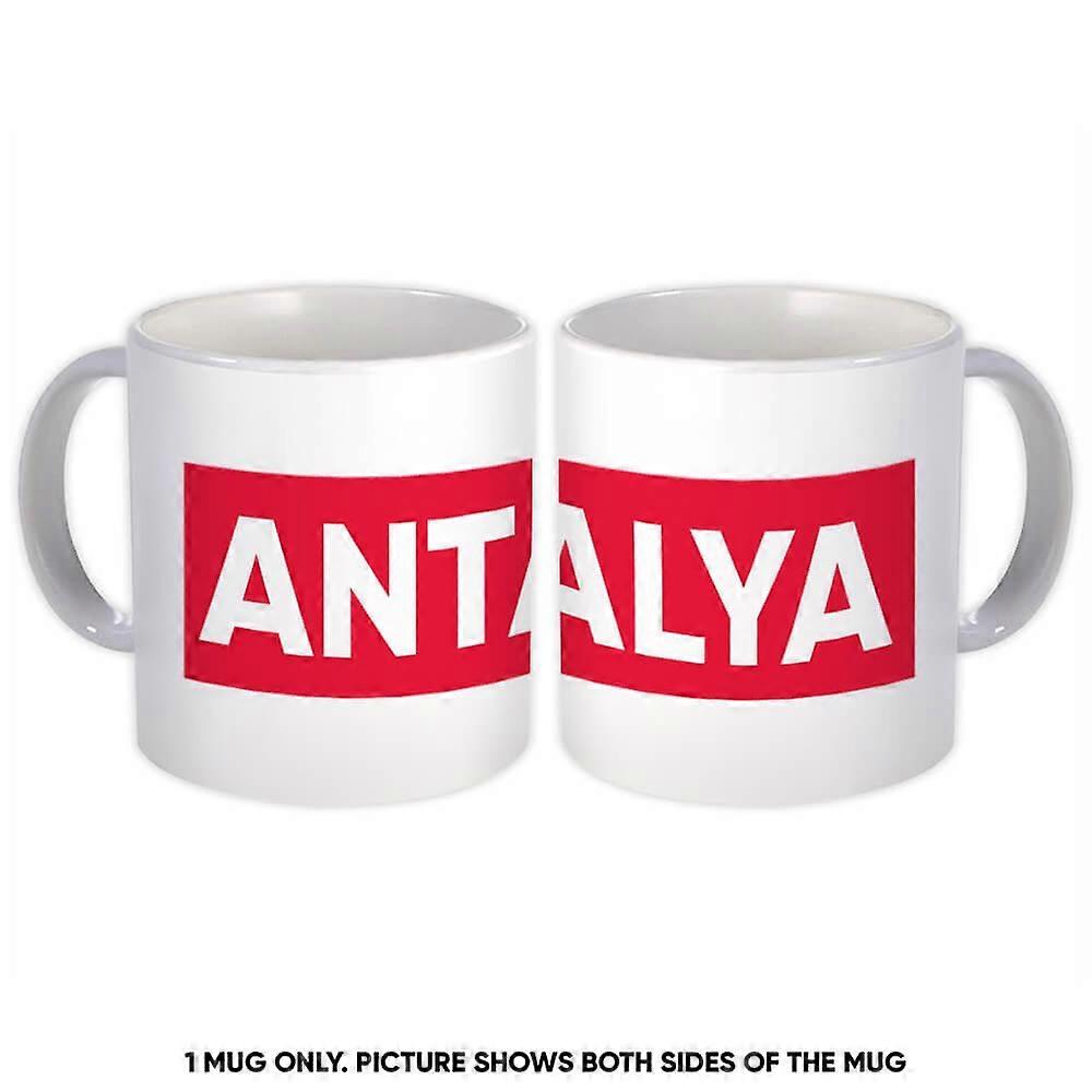 Gift Mug: Antalya Turkey Red