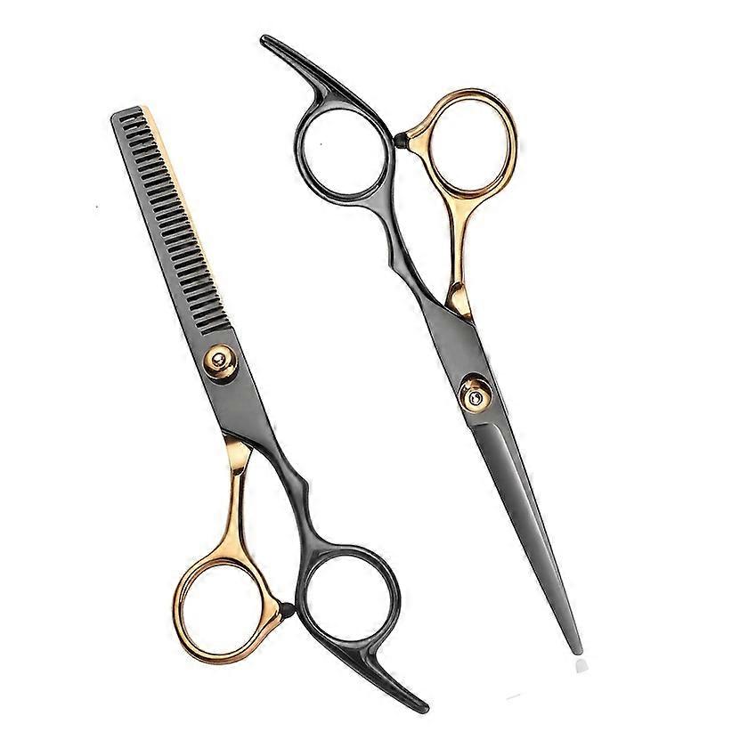 مقصات حلاقة احترافية - مقص قص الشعر مقص ترقق الشعر للرجال والنساء - مثالي لقص الشعر وتشذيبه