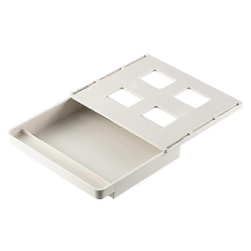 Drawer Storage Box Desk Bottom Hidden Hanging Stationery Box Self-adhesive