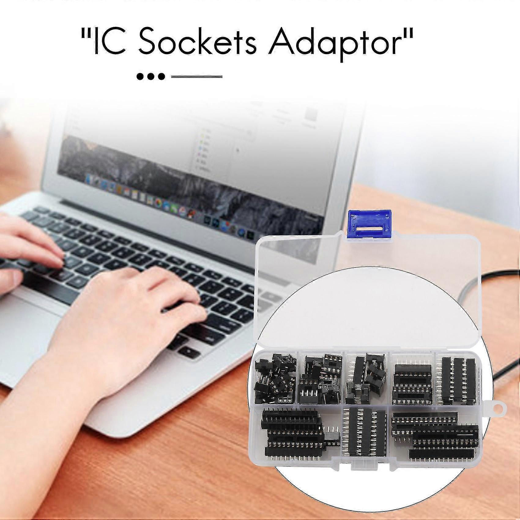 MAO YEYE Smart Electronics 66pcs/lot DIP IC Sockets Adaptor Solder Type Socket Kit 6,8,14,16,18