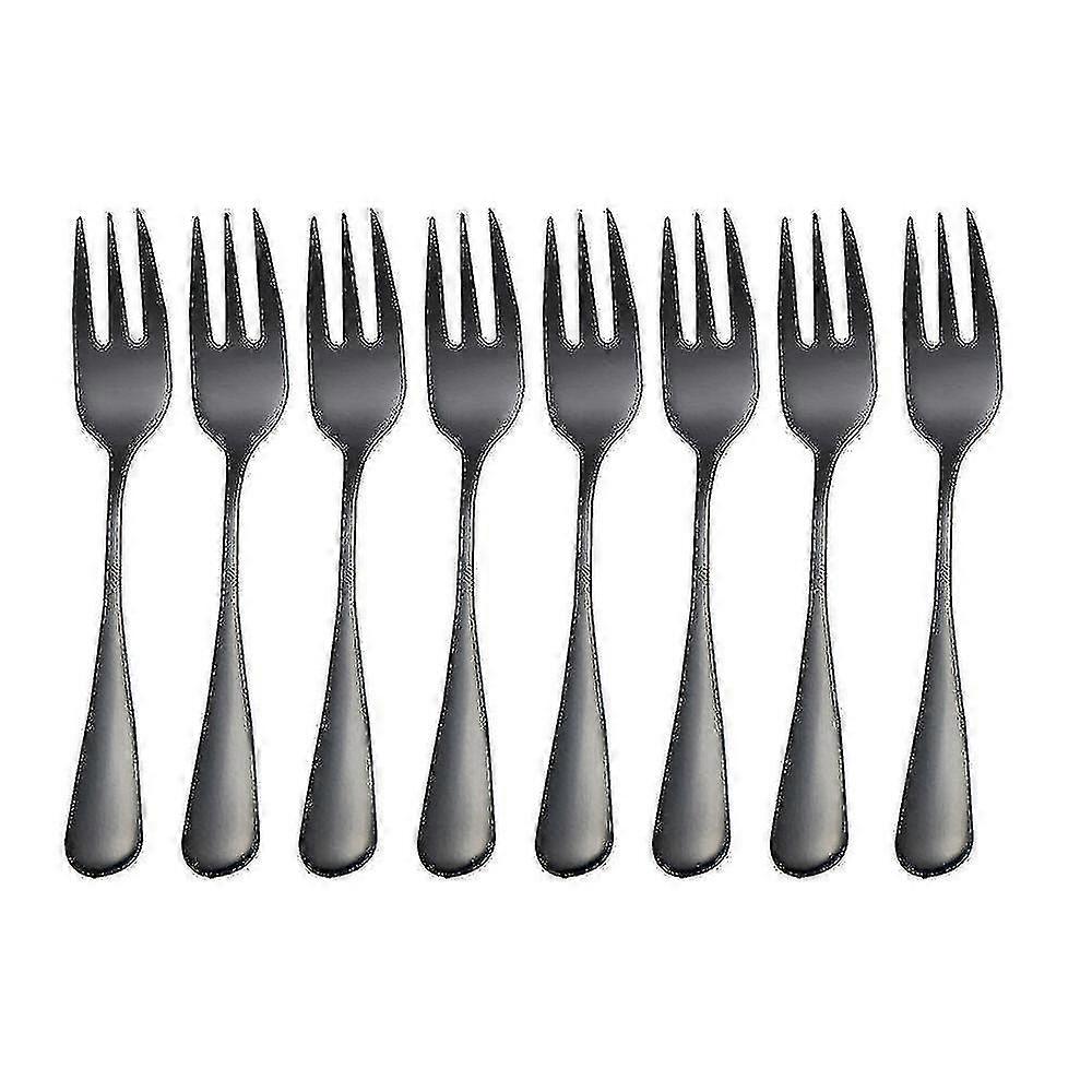 8pc Fruit Fork Helado de acero inoxidable Cake Forks Tea Fork Dinnerware Set Party Restaurante