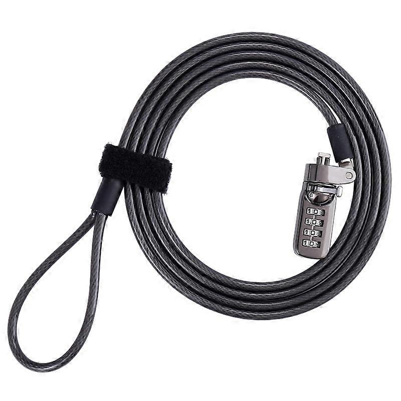 Universal Anti-Theft Computer Notebook PC Security Password Lock Chain Cable JIKAIX