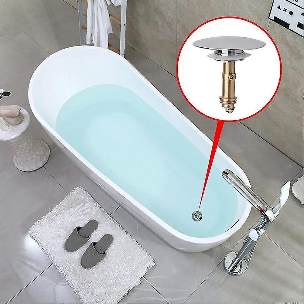 Non Gluing Washbasin Bouncing Down Device Wash Basin Electroplated Steel Bath Accessories