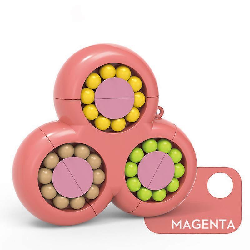 Magic Bean Cube Rotation Décompression Fingertip Spinner Triangle Square Gyro Puzzle Game Enfants Adulte Stress Réduire Jouet