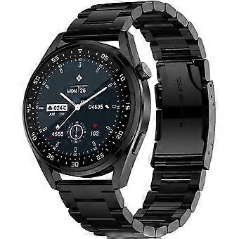 E20 Smart Watch met Bluetooth Bellen en MP3-speler (zwart staal)