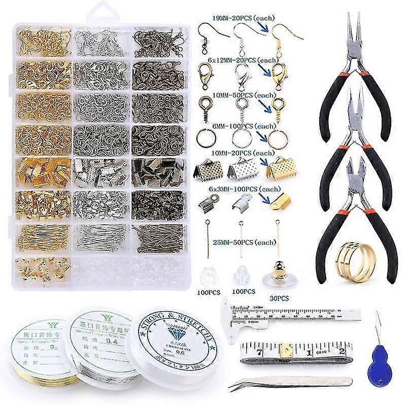 Diy Joias Fazendo Acessórios Conjunto de pacotes de material com ferramentas acessórios de joias