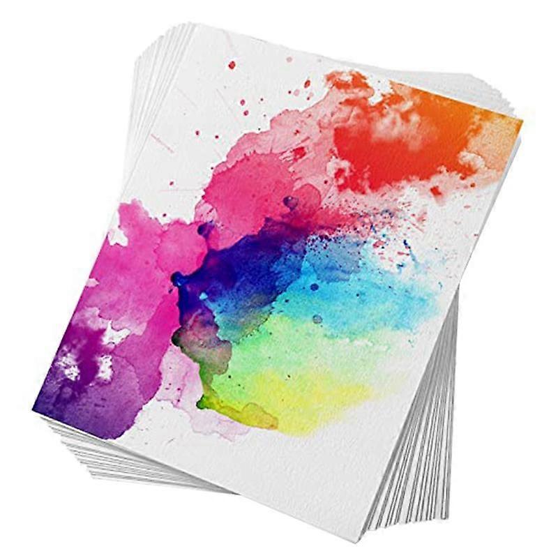 60 Sheets Watercolor Paper,Cold Press 50% Cotton&140Lb /300Gsm Acid-Free Bulk White Paper (10.63 X