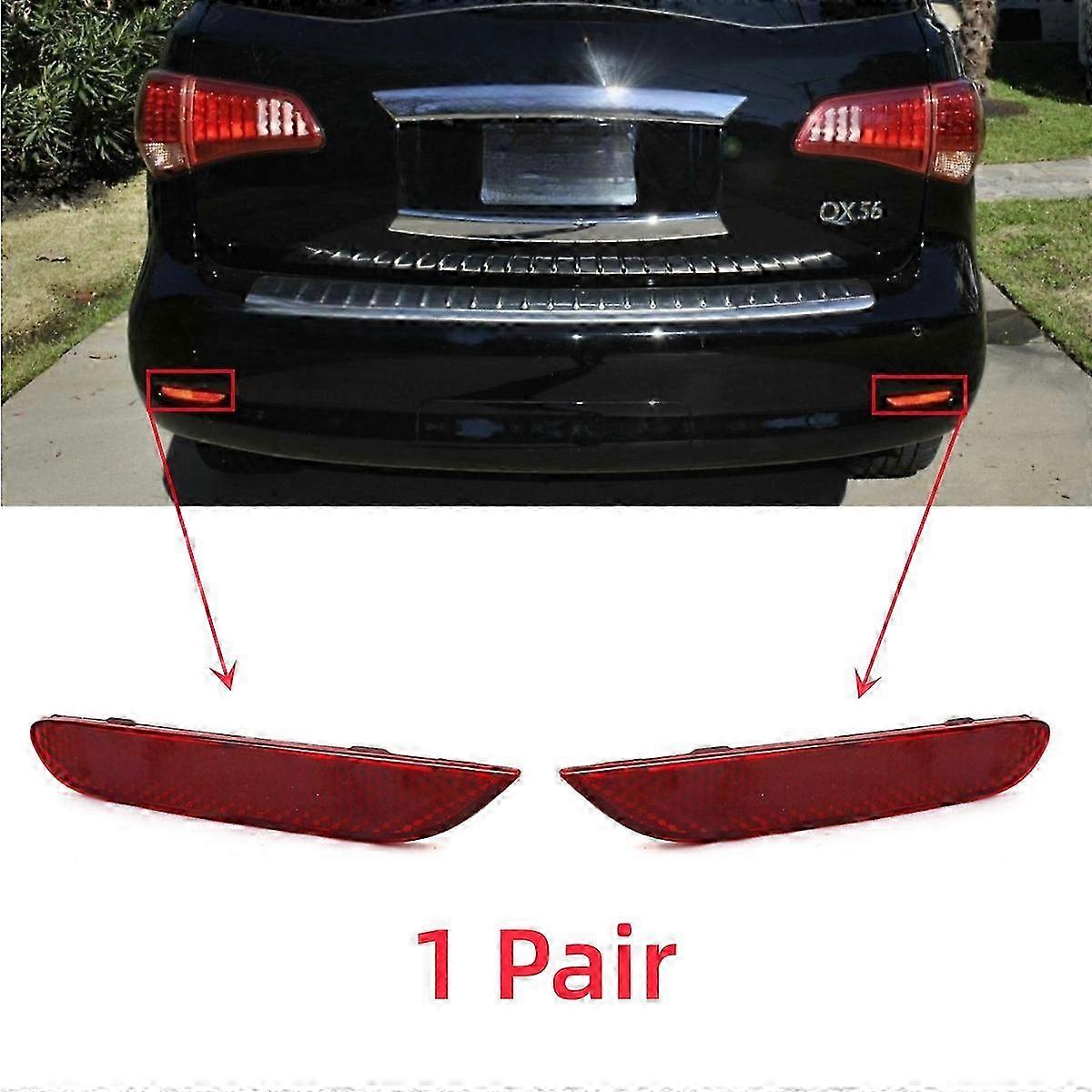 Superior Rear Bumper Reflector NI1184101N NI1185101N For Infiniti QX56 Base 2011 2012 2013
