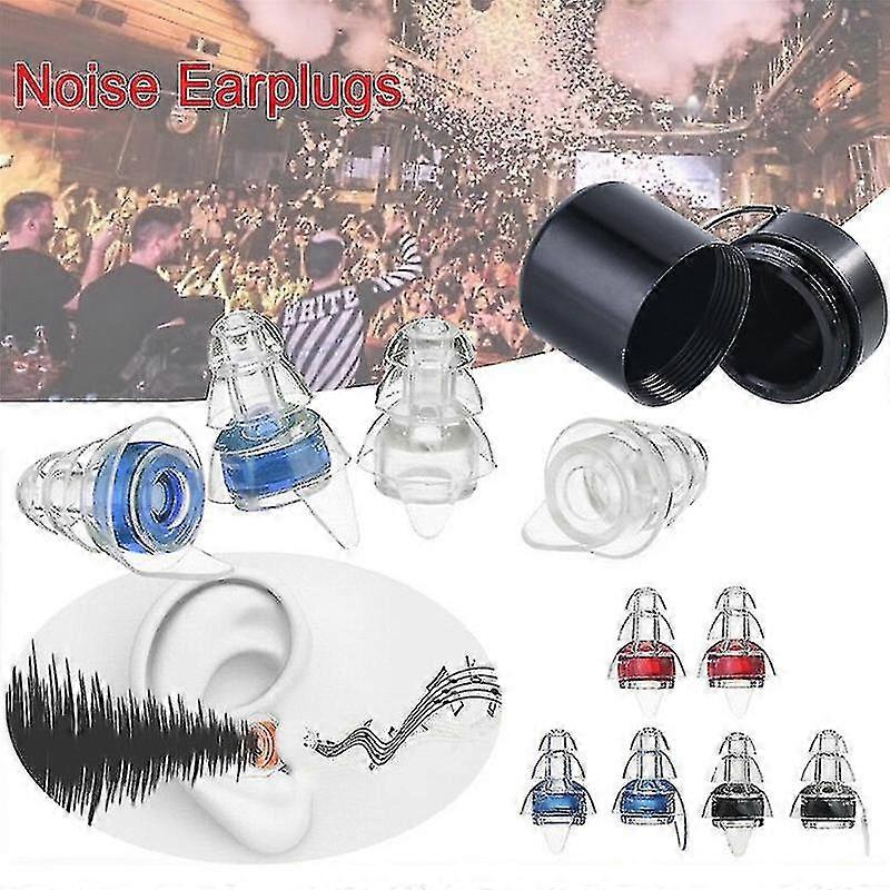 Öronproppar Ljudisolering Bärbar SilikonÖrskydd Öronproppar Anti Noise Snarkning Sovpluggar för brusreducering 1pair