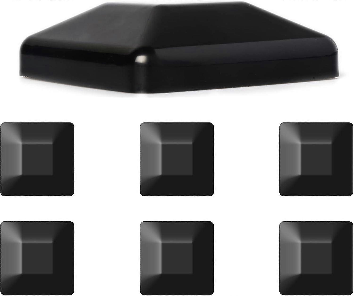 Krytky plotových sloupků - 4x4 odolný plast (6-pack)
