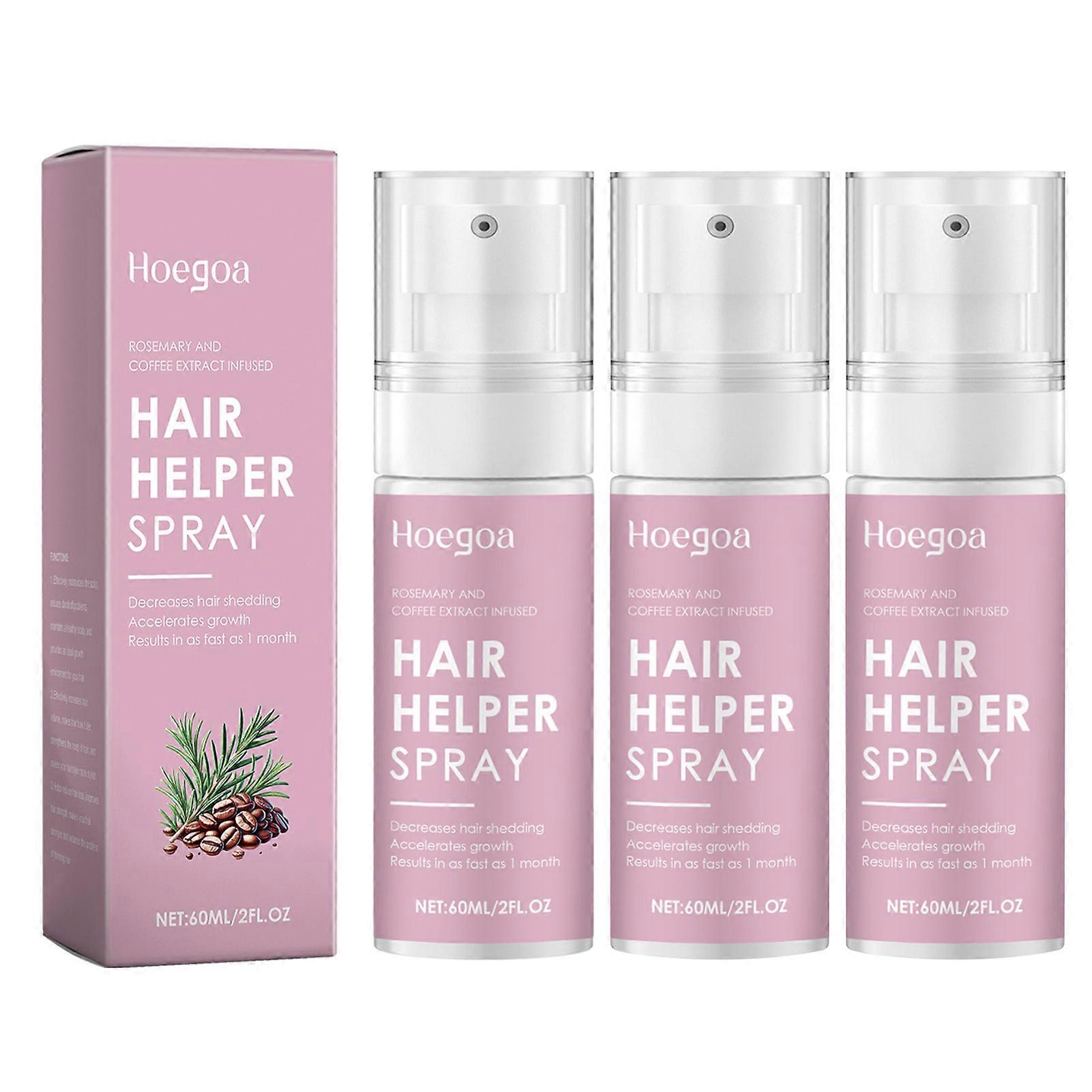 Spray d’aide aux cheveux, Spray de croissance des cheveux, Sérum de croissance des cheveux à l’huile de ricin à la biotine, Cheveux plus volumineux - Réparer les cheveux clairsemés