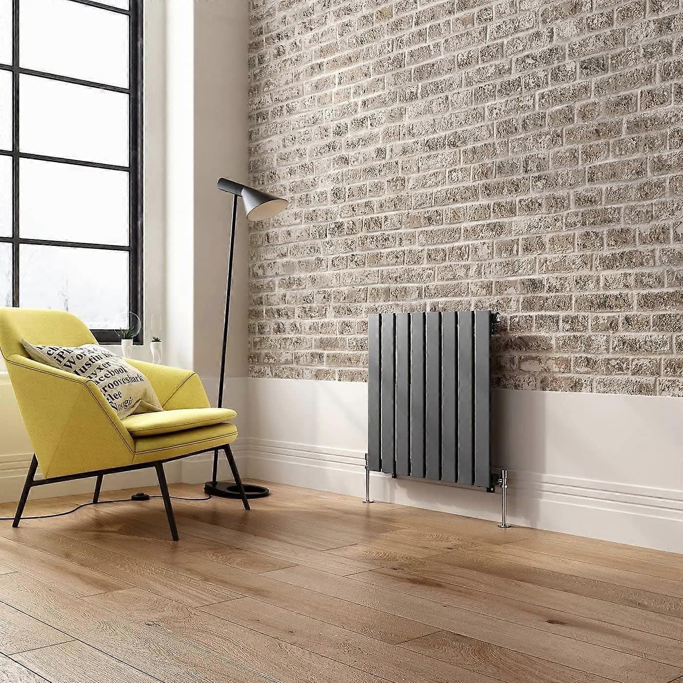Ibathuk Apex Horizontal Single Panel Slim Radiator, Designer Heating Radiators