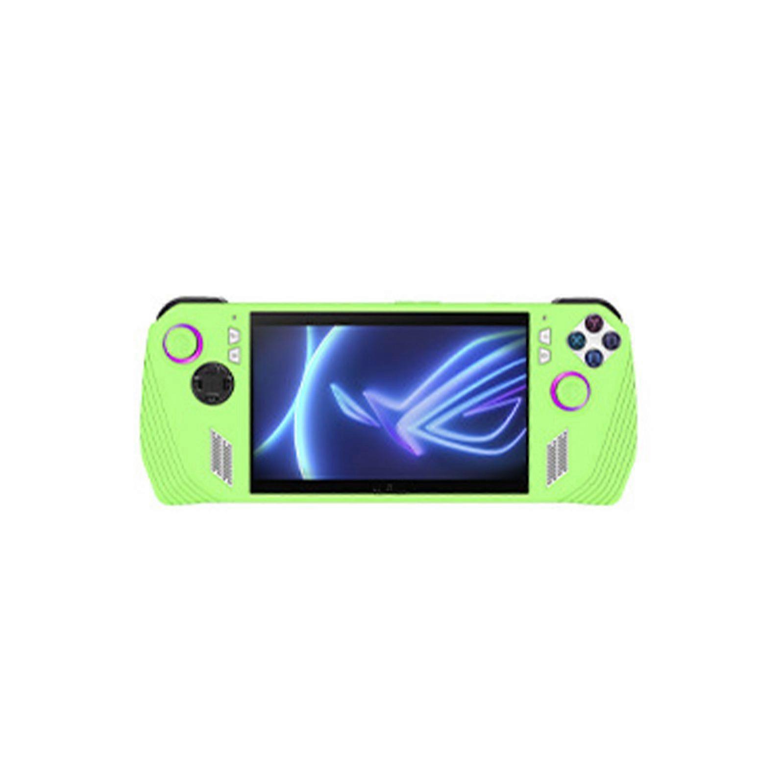 Silicone Case for ASUS ROG Ally, Soft Ergonomic Protective Cover with 4 Thumb Grip Caps All-inclusive Shock Proof Cover for ROG Ally Game Console